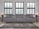 Modmax II Power Reclining Sectional with Consoles