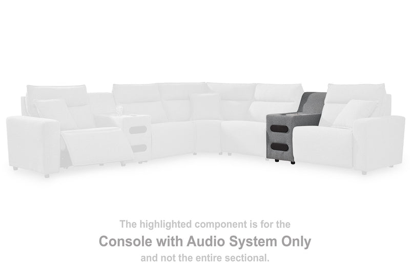 ModMax II Reclining Sectional with Chaise and Audio Console