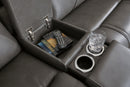 5Z - Pittson Power Reclining Sectional Loveseat with Console